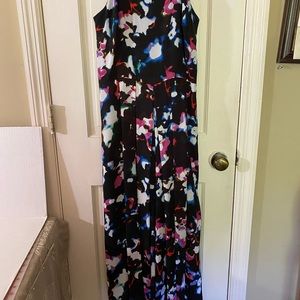 1. STATE Jump Suit. Water Mark Print. Spaghetti strap, Wide Leg.